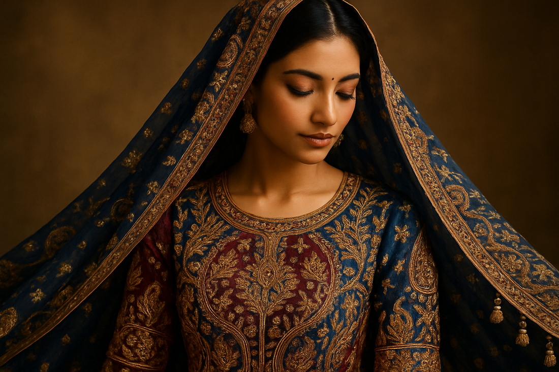 Heavy Embroidery Dupattas with Hand Work – Elegant Fashion for Every Age & Occasion