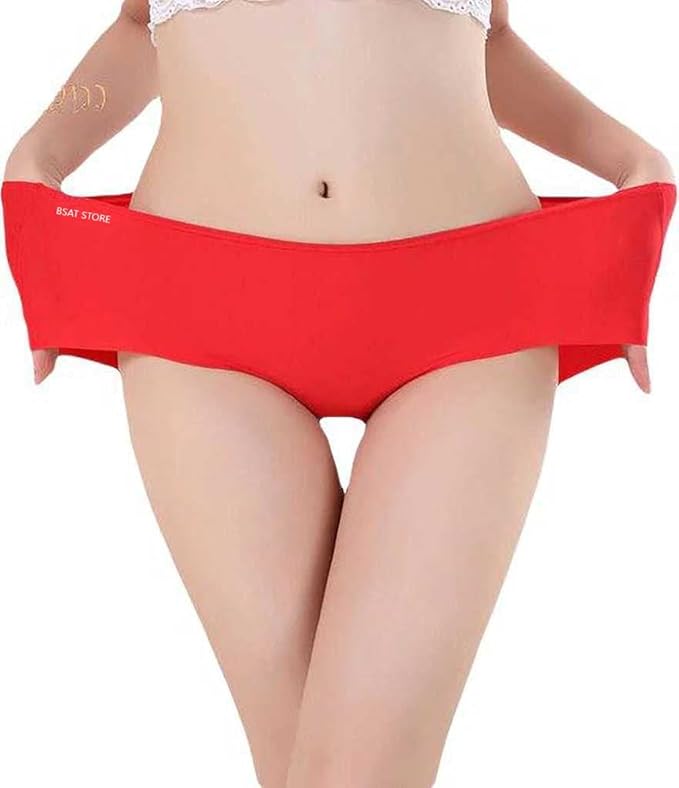 Women's Ice Silk Blend Invisible Lines No Show Hipster Panty (Free Size 28 Till 34) 13162