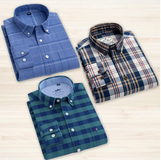 Pack of 3 Check Shirts 18626