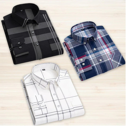 Pack of 3 Check Shirts 1394