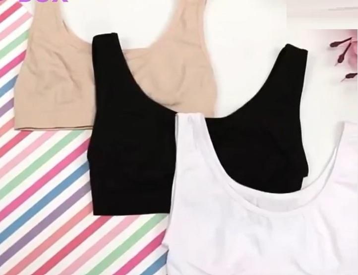 Women's Multicolor Air Bra Pack Of 3 Free Size k72d12-5v