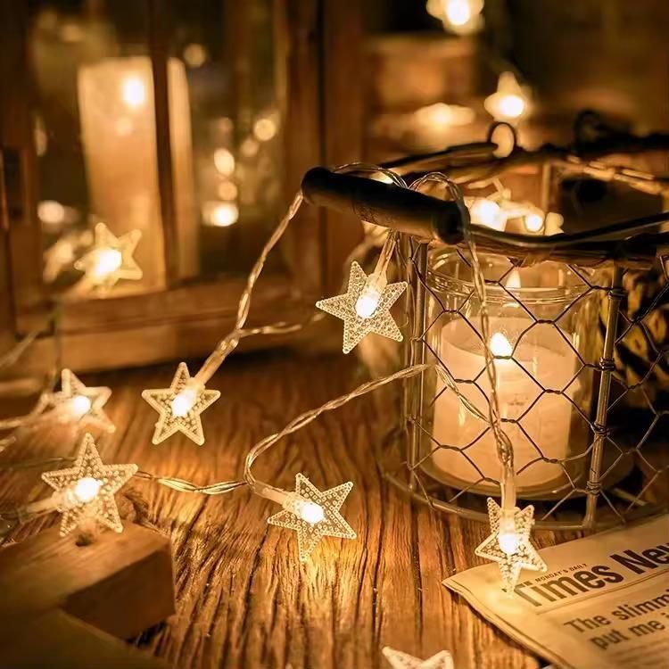 Serial String Star Lights for Decoration k72d12-5v