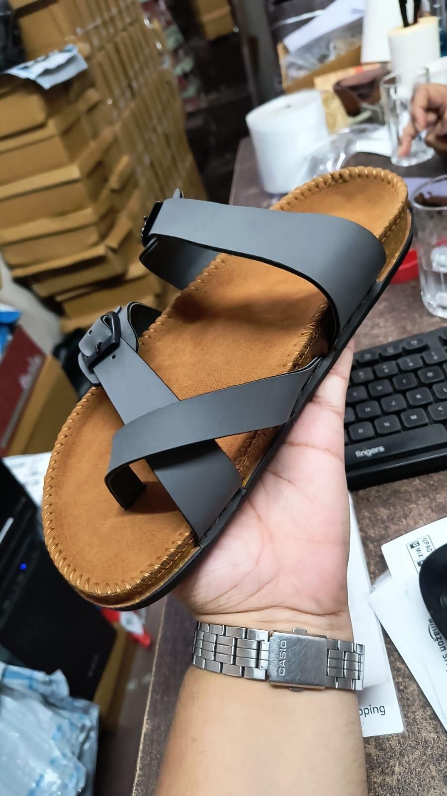 Men's Casual Flat Sandal k72d12-5v