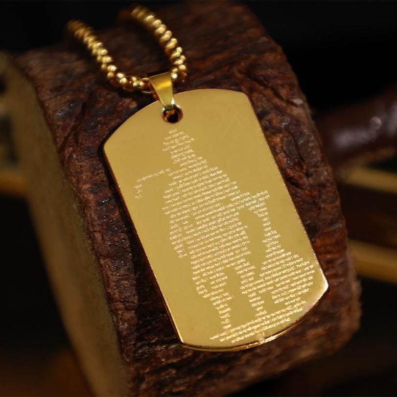 Hanuman Chalisha Pendant with Chain k72d12-5v