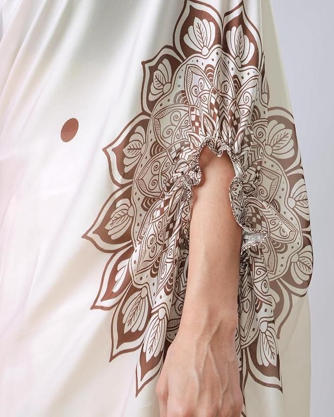 Satin Silk Printed Kaftan Saree With Unstitched Blouse k72d12-5v