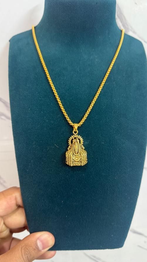 Mahadev Shivling Pendant with Chain k72d12-5v