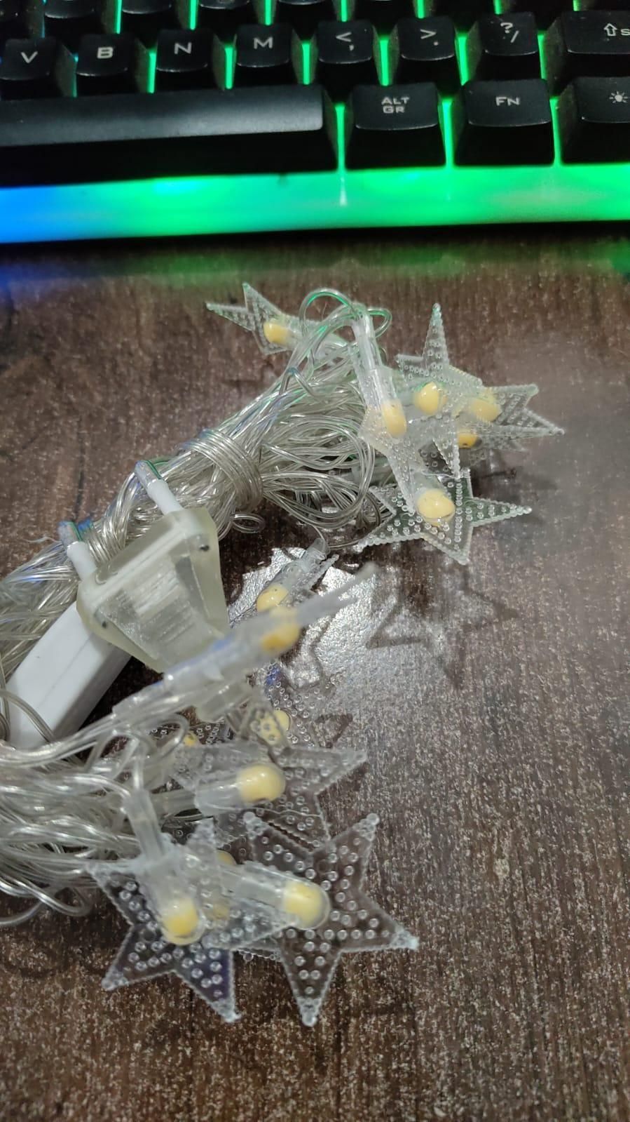 Serial String Star Lights for Decoration k72d12-5v