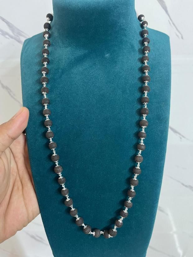Ebony Wood Karungali Mala k72d12-5v