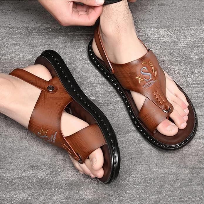 Men's Casual Synthetic Leather Sandal k72d12-5v