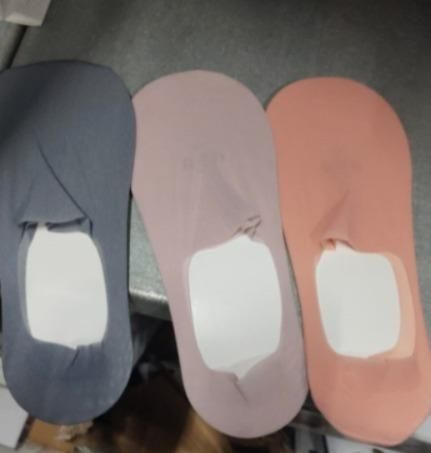 Silicone Non-slip Invisible No Show Socks(Pack Of 2) k72d12-5v