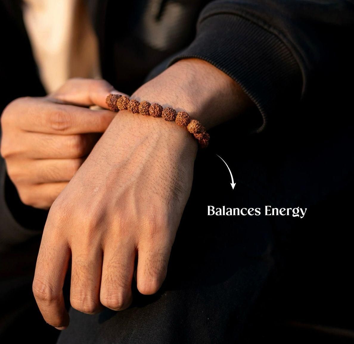7 Mukhi Rudraksha Bracelet k72d12-5v