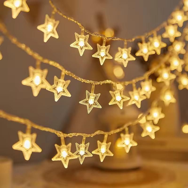 Serial String Star Lights for Decoration k72d12-5v