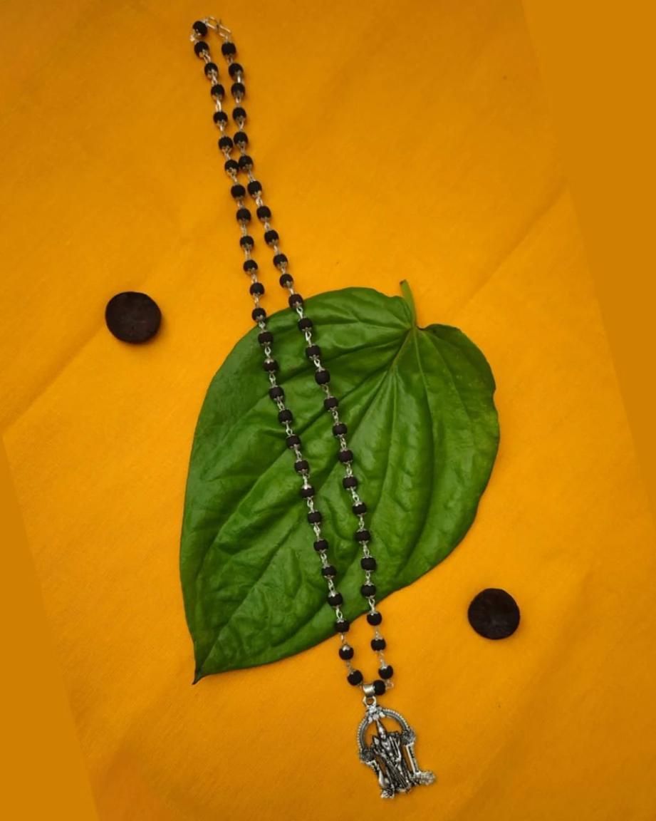 Karungali Mala With Murgan Locket k72d12-5v