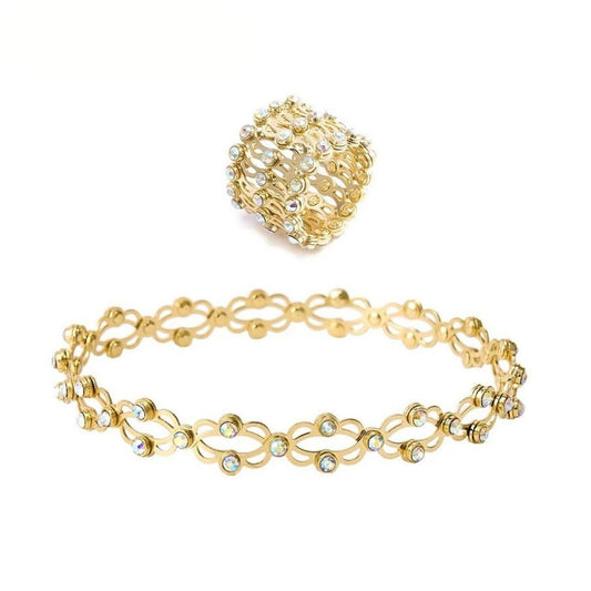 Stretchable 2 In 1 Ring Bracelet k72d12-5v