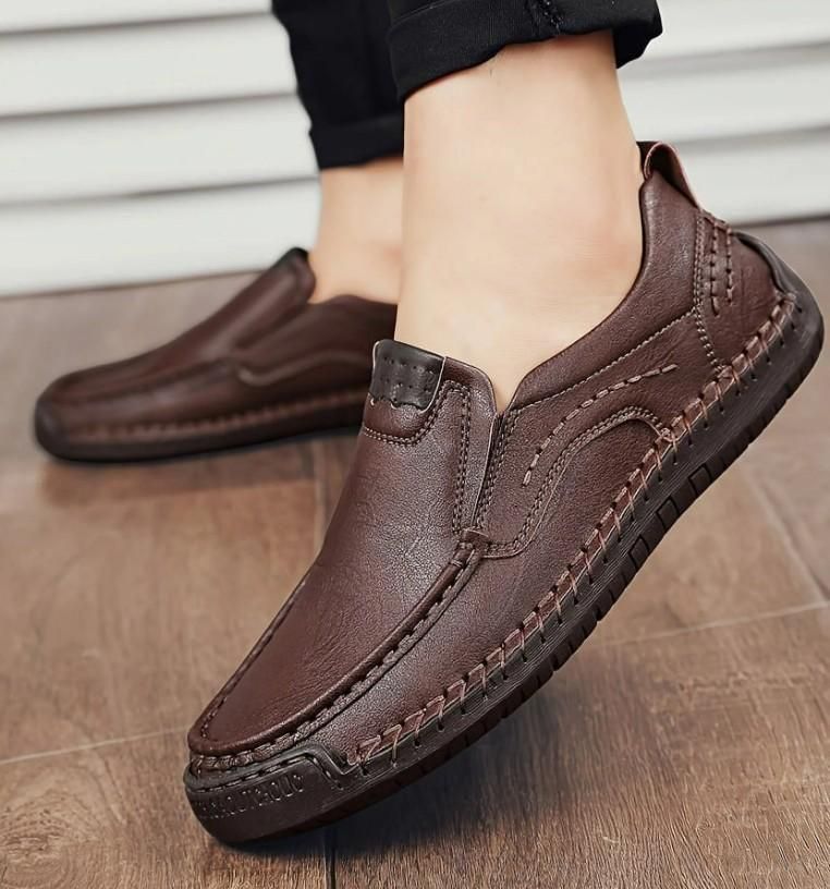 Men's Stitching Breathable Anti-skid Slip On Shoes k72d12-5v