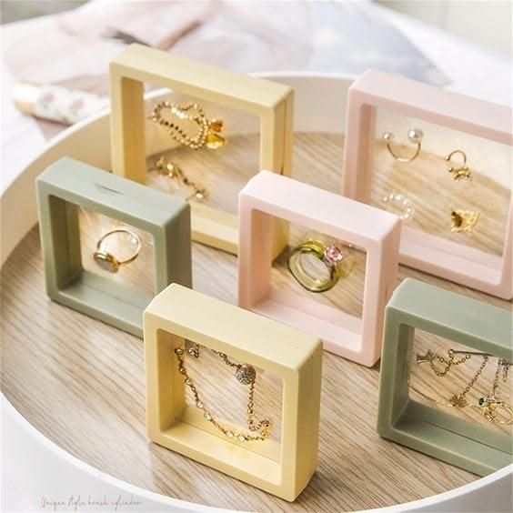 3D floating display Frame Case Jewellery Organizer (2pc) k72d12-5v