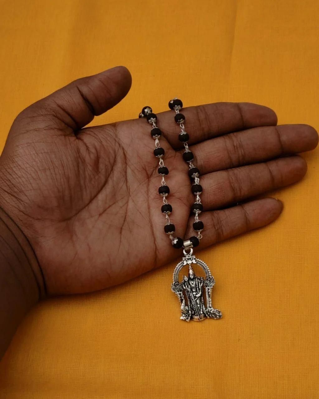 Karungali Mala With Murgan Locket k72d12-5v