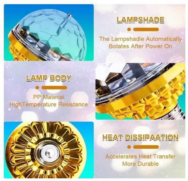 BD Rotating Magic Ball Light with Lamp Holder Set k72d12-5v
