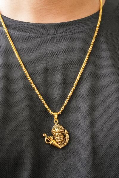 Khatu Shyamji Pendant with Chain k72d12-5v
