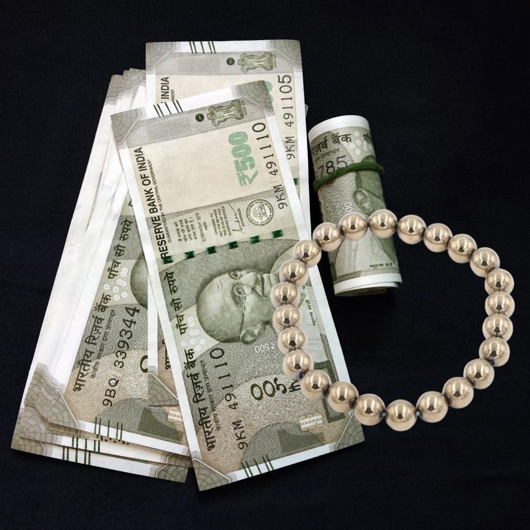 Golden Pyrite Bracelet - 8mm Beads k72d12-5v