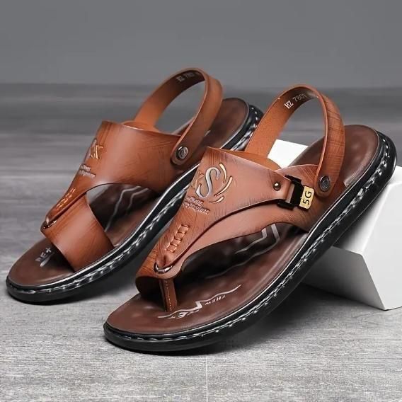 Men's Casual Synthetic Leather Sandal k72d12-5v