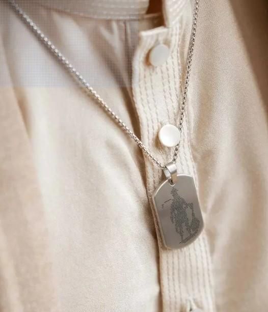 Hanuman Chalisha Pendant with Chain k72d12-5v