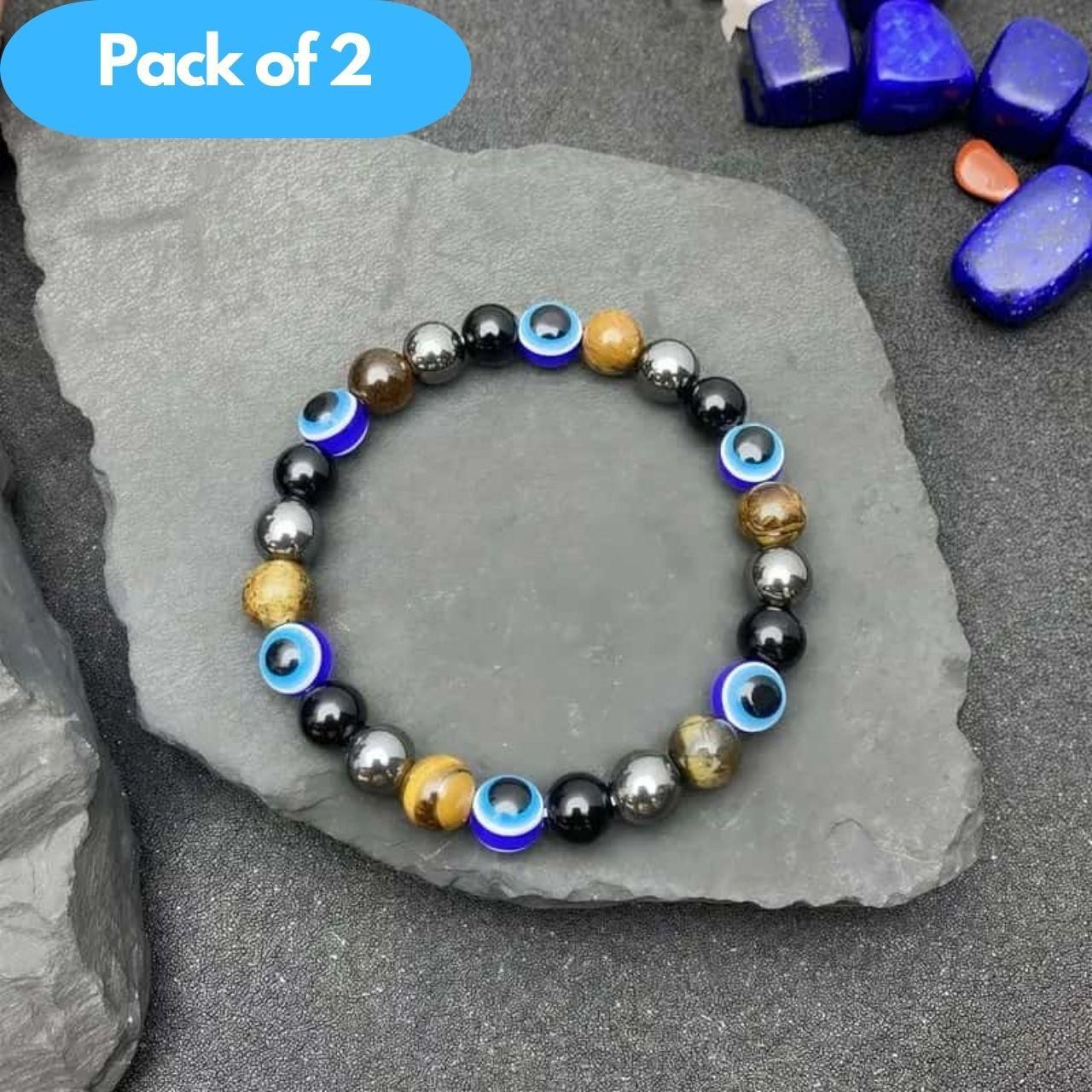 Devil's Eye Bohemian Bracelet Pack of 2 k72d12-5v