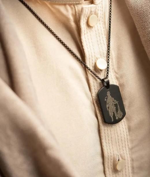 Hanuman Chalisha Pendant with Chain k72d12-5v