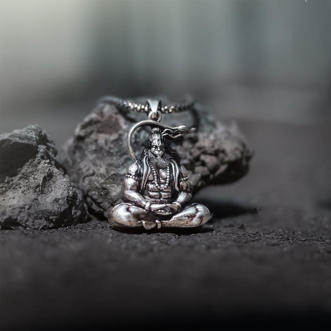 Hanuman Silver Locket