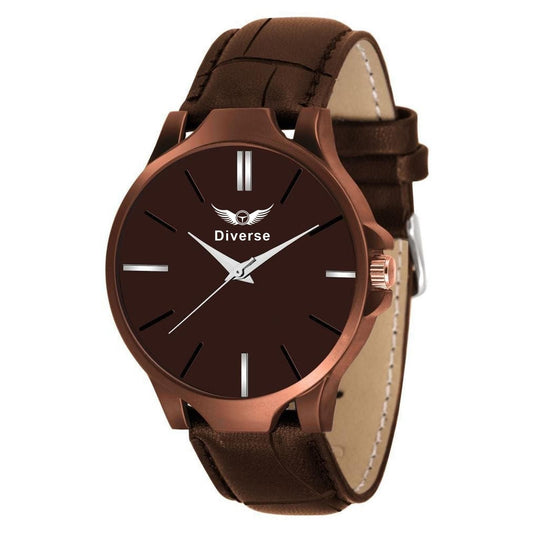 Men's Analog Leather Watch k72d12-5v
