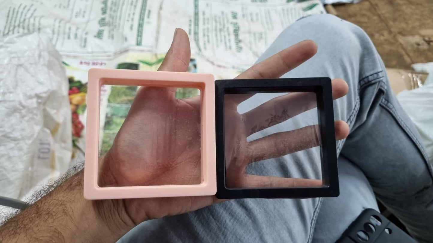 3D floating display Frame Case Jewellery Organizer (2pc) k72d12-5v