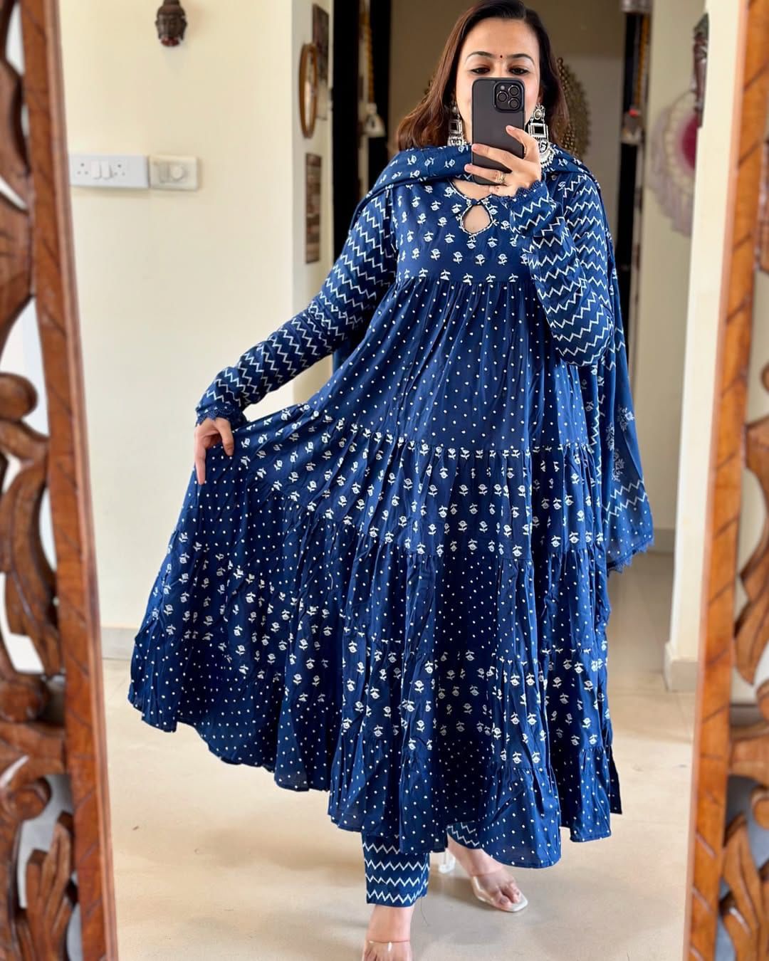 New  Summer Anarkali 3 pcs Dream Cather