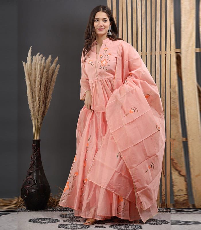 Peach Lehenga Choli Dream Cather