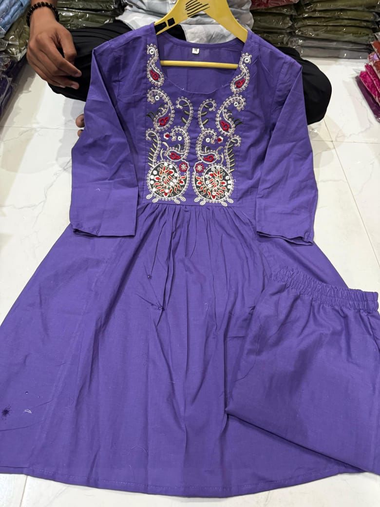 Embroidered Cord Set with Pants – Stylish & Comfortable Outfit for Women Dream Cather