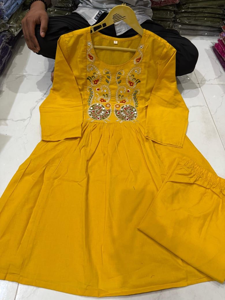 Embroidered Cord Set with Pants – Stylish & Comfortable Outfit for Women Dream Cather