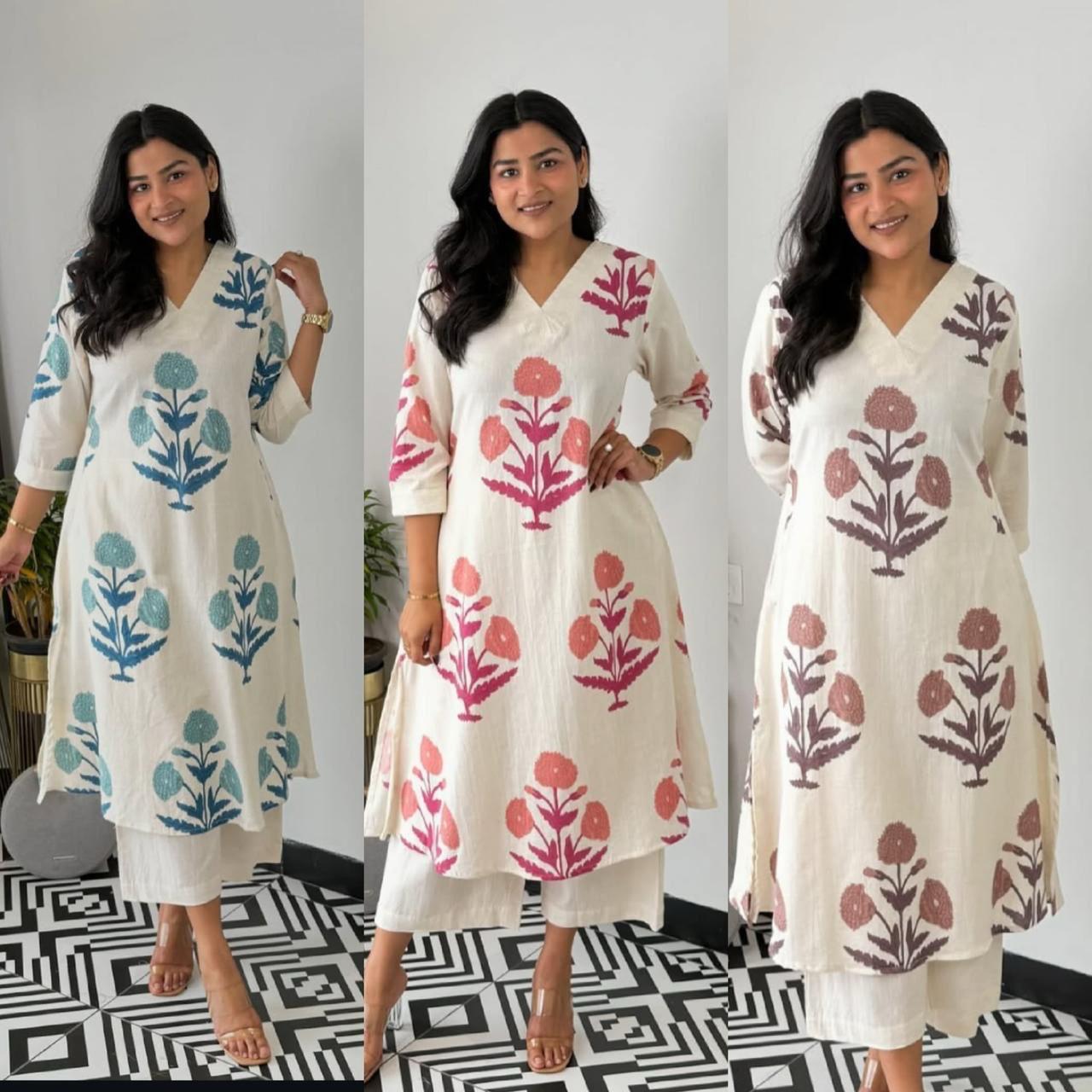 Kurta with Palazzo Set – Summer Essentials for Women Dream Cather