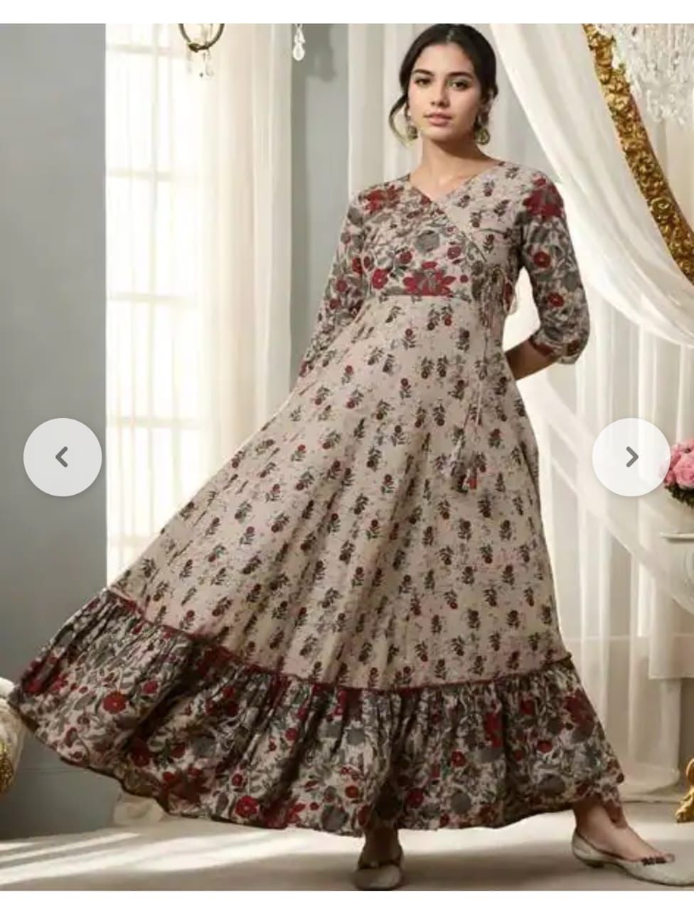 Rayon Cotton Gown-Style Dress – Perfect for Summer Vacations Dream Cather