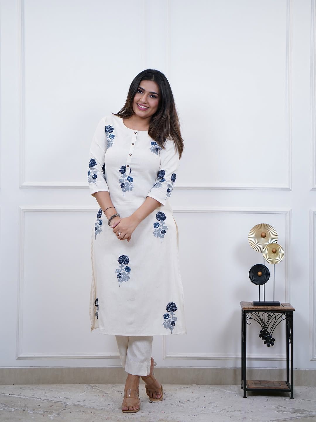 Summer Special Cotton Flex Kurta Set with Embroidery Dream Cather