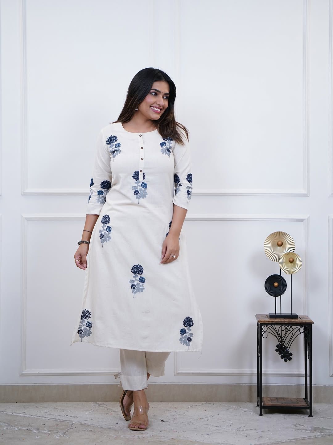 Summer Special Cotton Flex Kurta Set with Embroidery Dream Cather