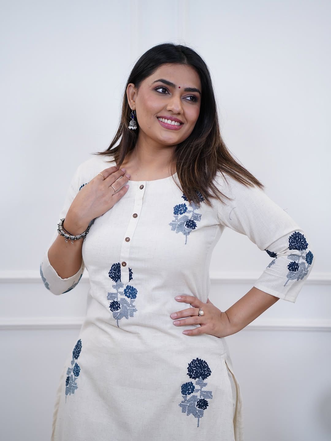 Summer Special Cotton Flex Kurta Set with Embroidery Dream Cather