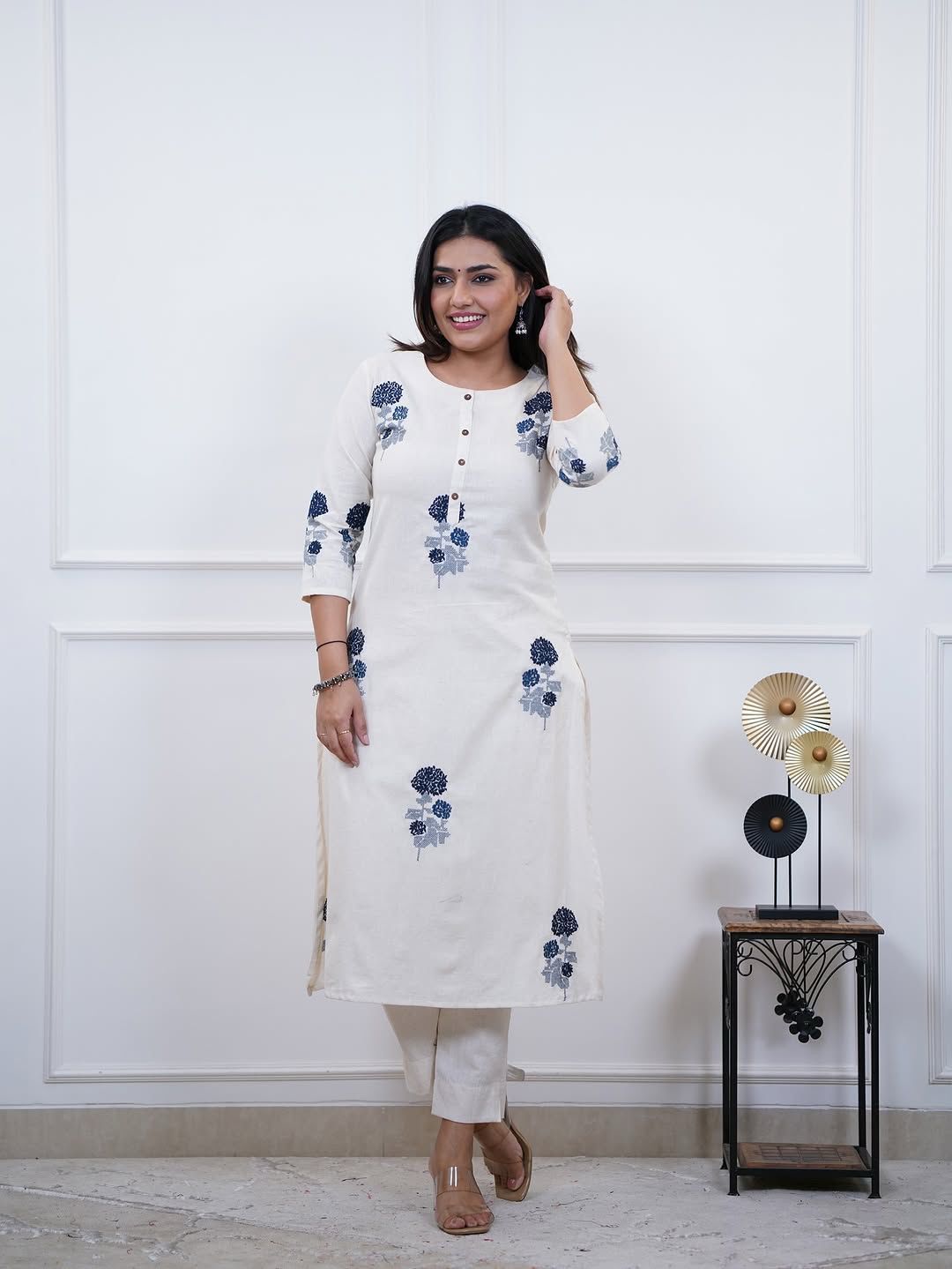 Summer Special Cotton Flex Kurta Set with Embroidery Dream Cather