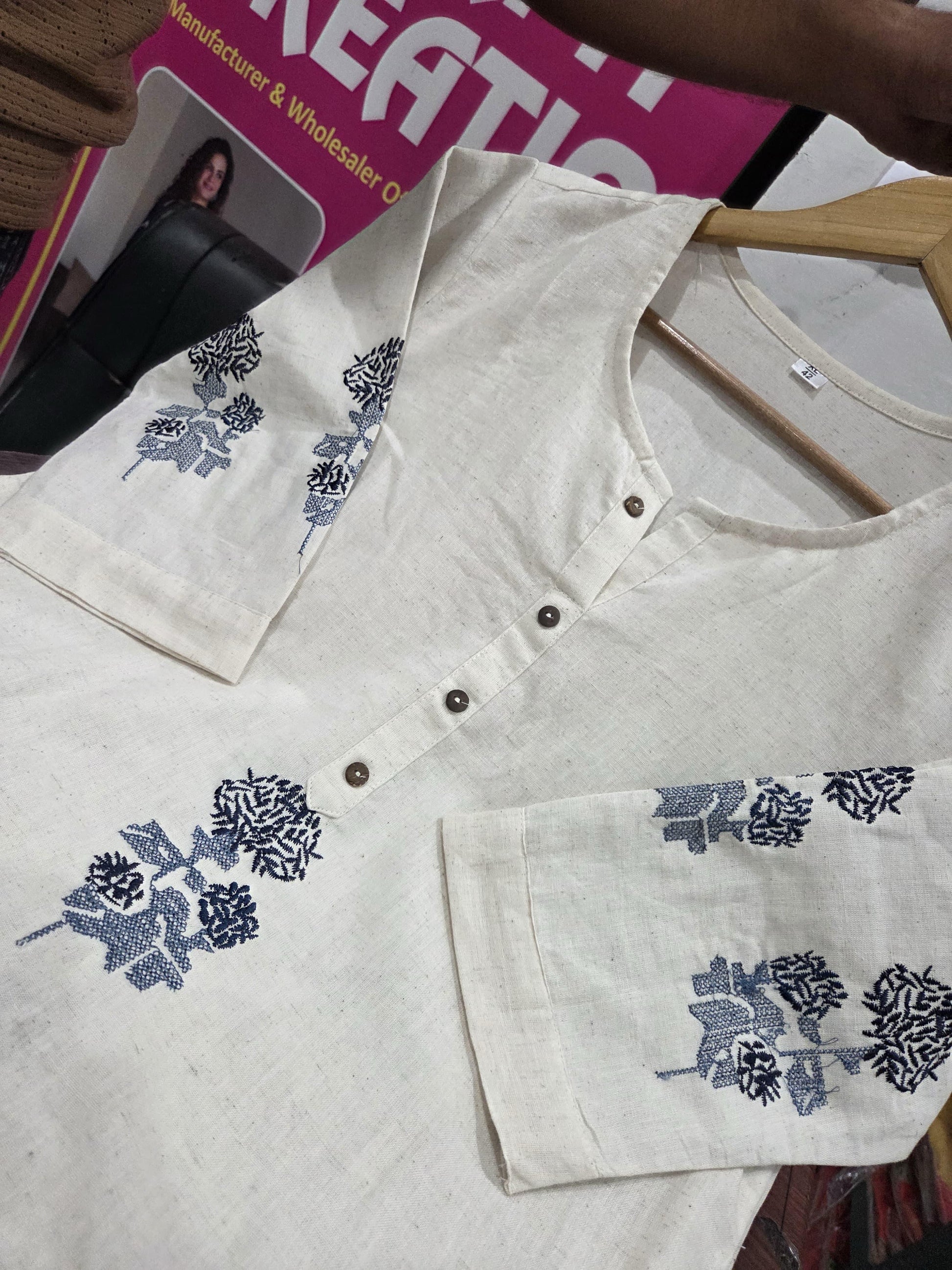 Summer Special Cotton Flex Kurta Set with Embroidery Dream Cather