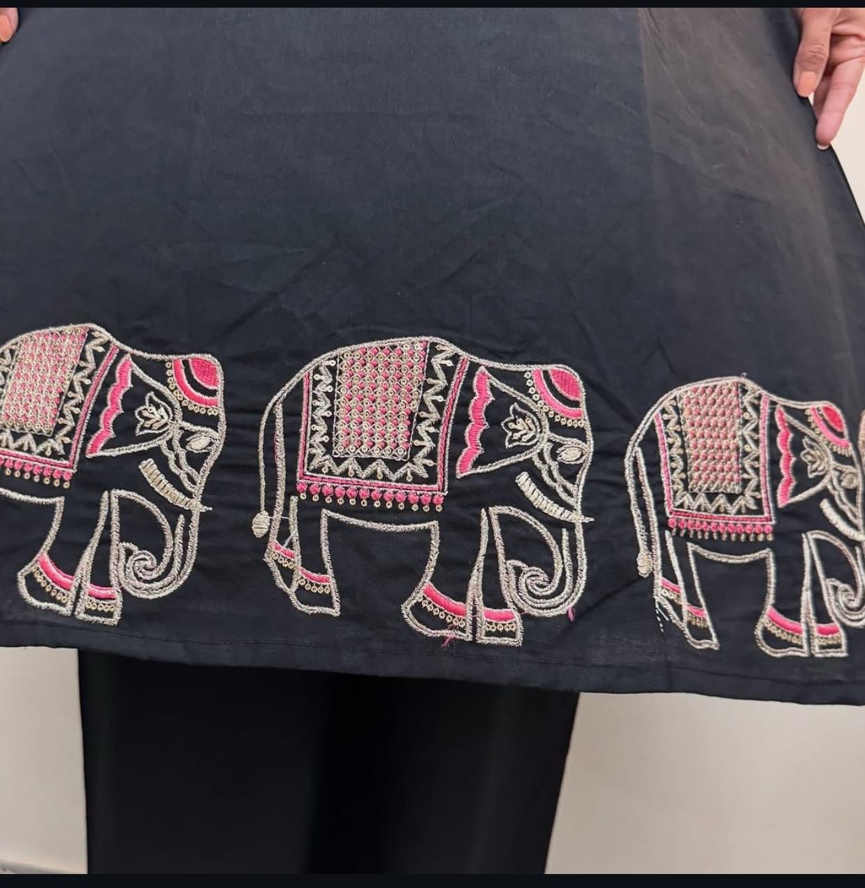 Sequin Embroidered Cord Set with Pant – Pure Cotton Kurti Set for Women Dream Cather