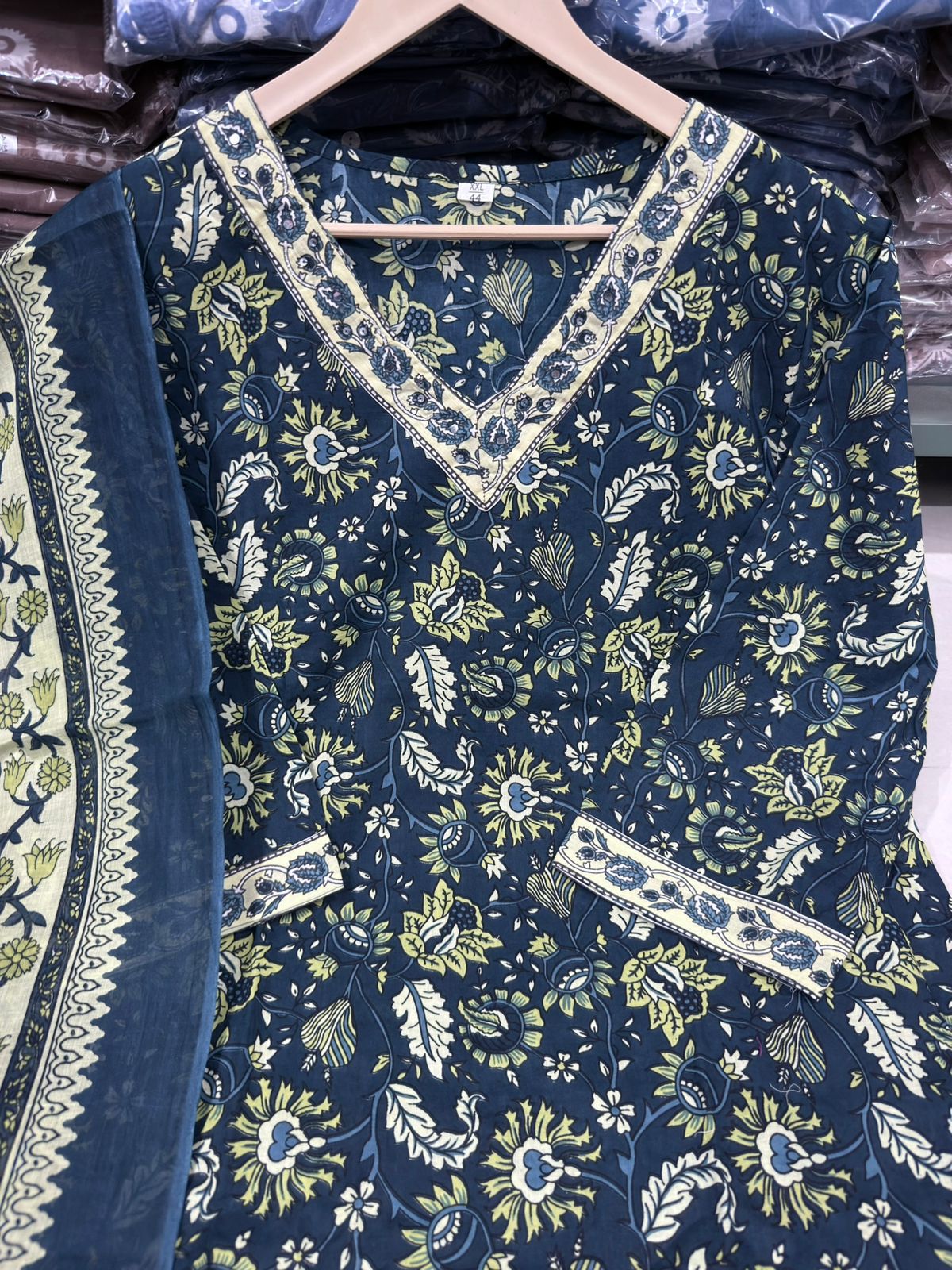 Elegant Cotton Straight Suit Set Dream Cather