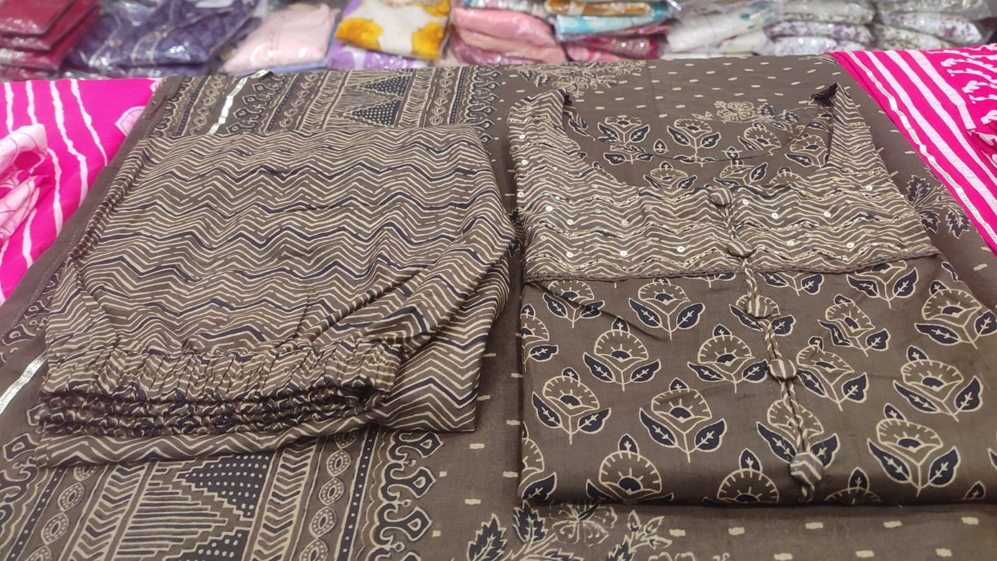 Premium Cotton Hand Block Print Suit Set Dream Cather