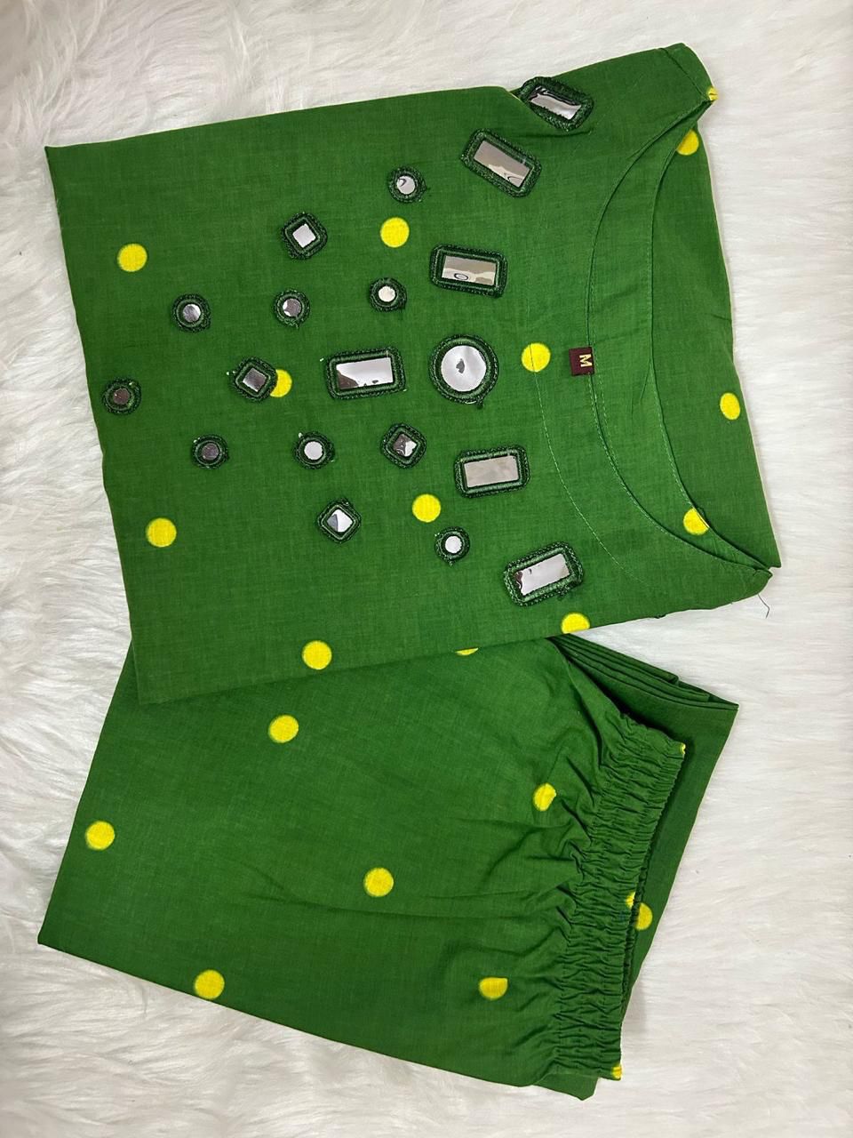 Premium A-Line Cotton Kurta Set with Abla Embroidery Dream Cather