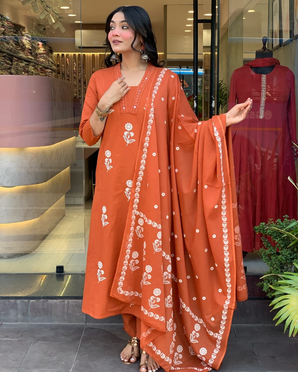 Festival Special 3-Piece Cotton Suit Set Dream Cather