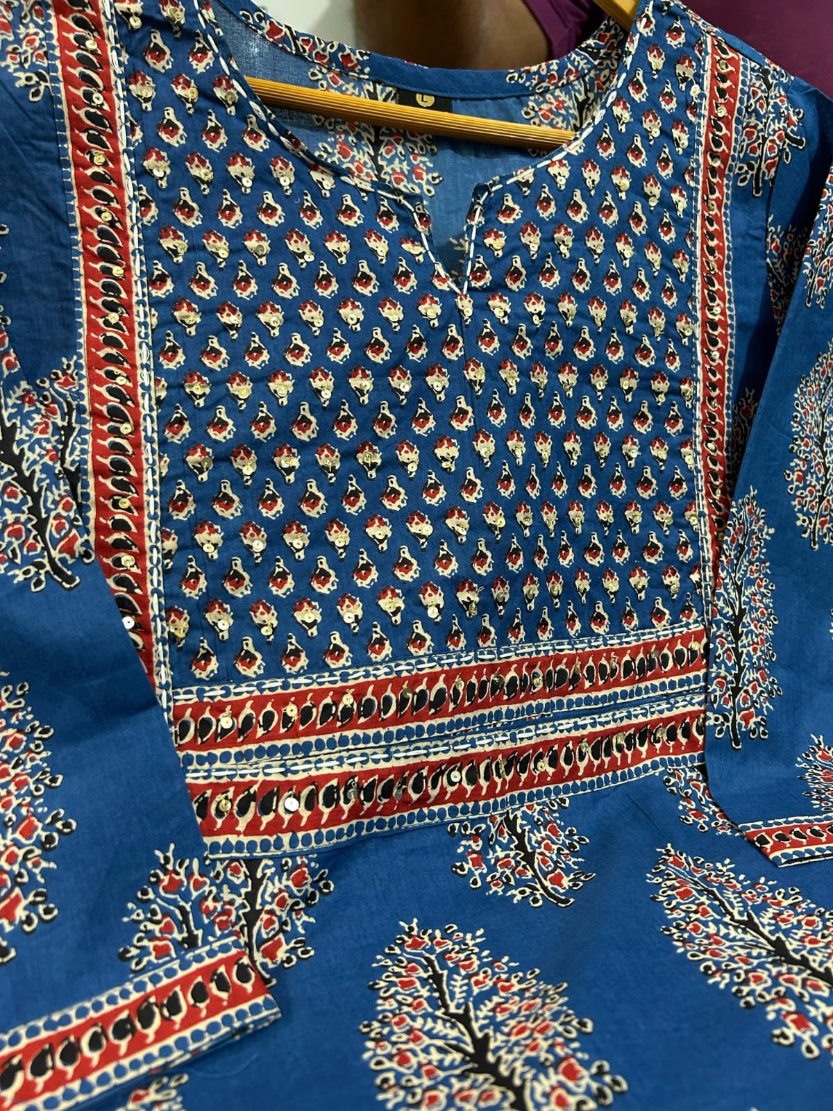 Ajrakh Print Straight Kurta Dream Cather