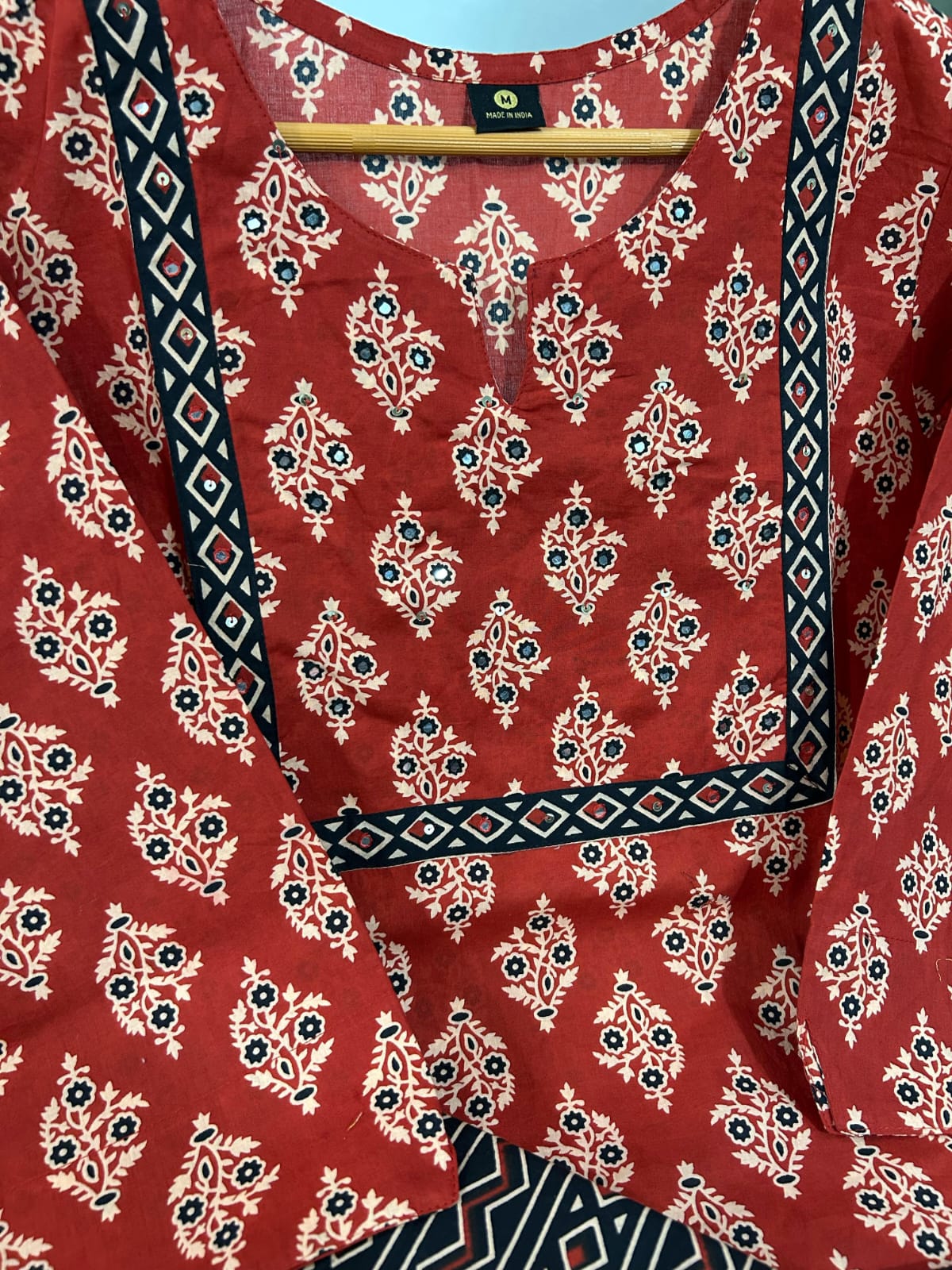 Ajrakh Print Straight Kurta Dream Cather