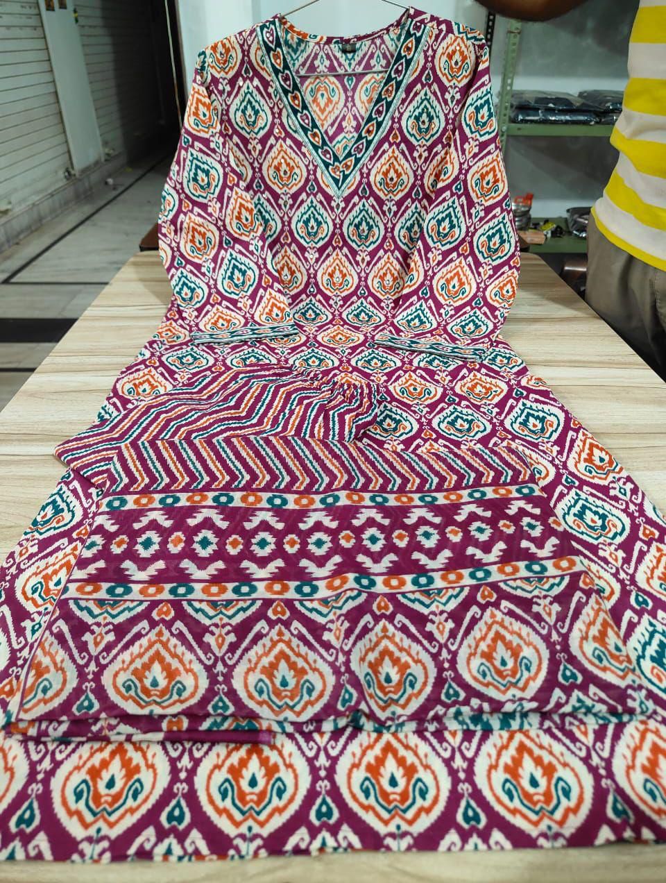 Batik Print Straight Kurta Dream Cather